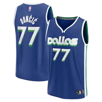 youth fanatics branded luka doncic blue dallas mavericks fa-408